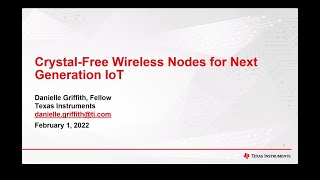 UWECE Research Colloquium: February 2, 2022 - Danielle Griffith, Texas Instruments