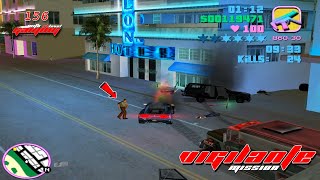 Vigilante Mission 156 🔥 Brutal Police Chase & Street Chaos | GTA Vice City | Gaming with Aklevel
