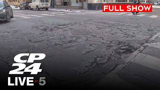 Crews dispatched after rise in potholes following deep freeze | CP24 Live at Five for Feb.24, 2026