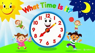 What Time Is It? 🕒 | Fun Clock Song for Kids | Learn to Tell Time with Rhymes!