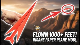 Insane! How to Make a Paper Airplane That Flies 800+ Feet Like a Rocket World Record Attempt