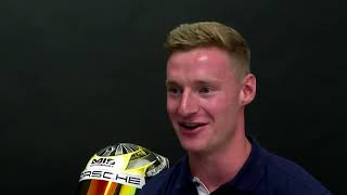 Adam Smalley talks to @ITVNews  about his amazing Goodwood run and Porsche Supercup debut
