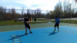 How to get great footwork going for a doubles team