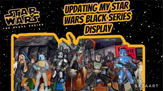 UPDATING MY STAR WARS THE BLACK SERIES DISPLAY | THIS IS GOING TO BE A MESS 😅😭