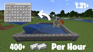 Minecraft 1.21 Easy IRON Farm Tutorial - 400+ Per Hour