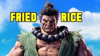 Street Fighter 6 - AKUMA Gameplay - CVE H3K4 - Fried Rice (Inspired by Lew Sid)