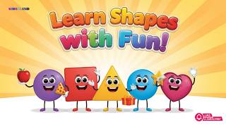 Shapes Song for Kids | Learn Circle, Square, Triangle, Rectangle, Oval, Star & Heart”