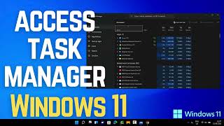 How to Open Task Manager in Windows 11