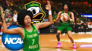 SHE IS THE BEST SCORER IN WOMENS COLLEGE BASKETBALL...AURAS SISTER DROP 44 ON THEM! NBA 2K25 NCAA
