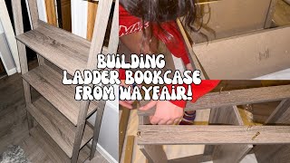 building furinno 5 tier ladder bookcase from wayfair!