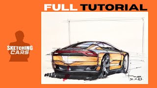 How to Draw a Sports Car with Markers!