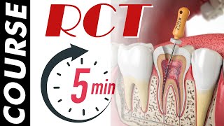 Root Canal Treatment Instruments & Steps | RCT 5 Min | Course for Dental Students & Young dentists.