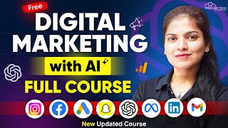 Digital Marketing with AI Full Course for Beginners in 4 HOURS - 2025 Updated [No Experience Needed]