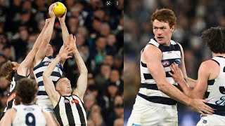 Gary Rohan Huge Mark & Goal v Collingwood (with Channel Seven, K-Rock & SEN Commentary)