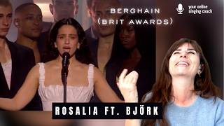 Rosalía ft Björk - Berghain LIVE (Brit Awards) - Vocal Coach Reaction & Analysis