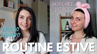 🌞 SKINCARE ESTIVA PER PELLE GRASSA: MATTINA, SERA ✨ E MAKE-UP IN 5 MINUTI 💄