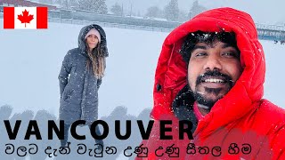 Vancouver වලට දැන් වැටුන උණු උණු සීතල හීම | SM Vlogs Canada | Sinhala Vlogs