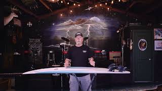 Bill Stewart describes the Stewart 949 Comp Mid-Length Surfboard