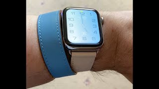 Looking At Apple Watch Hermes Double tour