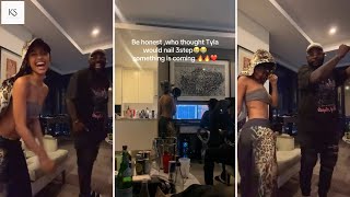 DJ Maphorisa Spotted Cooking 3step Hits with Tyla & Babalwa M 🎵