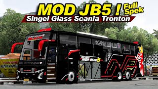Mod JB5 Singel Glass Nusa Bhakti Full Spek😱 BUSSID V4.3.4
