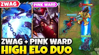 WHEN ZWAG FINDS PINK WARD SHACO IN HIGH ELO! (THE BEST DUO EVER)
