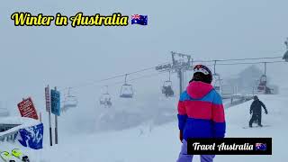 Winter in Australia 🇦🇺 It's snow season in Australia Mt. Hotham