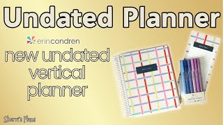 Undated Erin Condren Planner new items | Undated Vertical Planner