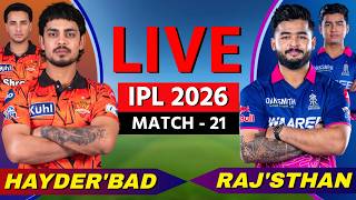 🔴 IPL Live: RR vs SRH, Cricket Live Match Today Scores, Commentary, Rajasthan vs Hyderabad