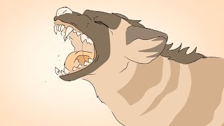 Hyena Yawn Animation