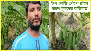 টপ লেডি পেপে চাঁষ করে বাজিমাত কর‌ল তরুন কৃষক