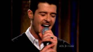 Robin Thicke - I'm Lost Without You (AOL Music Sessions)