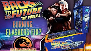 Back To The Future Pinball Machine - Melting Flashers Solution?