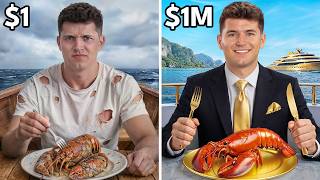 $1 vs $1,000,000 Boat Food