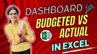 Interactive DASHBOARD | COMPARISON CHART for Budgeted Vs Actual In Excel 🚀| Hello Excel
