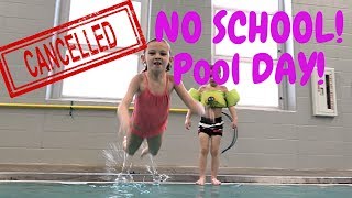 SUPER FUN School Closed For 🥶 Snow Day So We Have A Pool Day!
