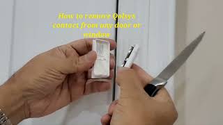 How to remove wireless Qolsys contact from door or Window and reuse it on the new door or window