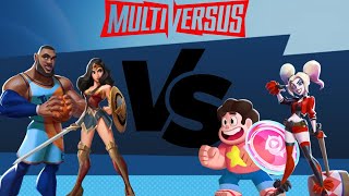 LeBron James & Wonder Woman VS Steven & Harley - Multiversus Gameplay