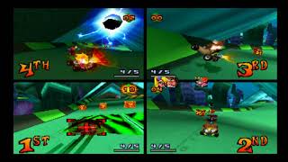 CTR Online - 4 players - Crystal cup
