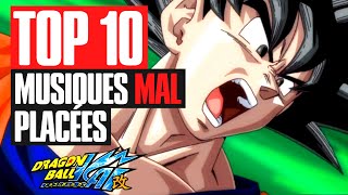 10 WORST MUSIC PLACEMENTS in DRAGON BALL KAI - #DBTop 26