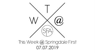 07.07.2019 - This Week @ SFA