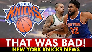 NY Knicks News After LOSS To Bucks: Karl-Anthony Towns STRUGGLES