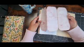 Making a Handmade Materiel Covered Journal - Adding Extra Journal Space - Part 1