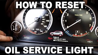 How to Reset Oil Service Indicator Light | 2015 BMW X3 | DIY
