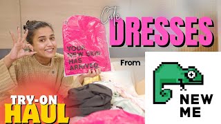 Trendy & Stylish DRESSES from *NEW ME* | tryon | Budget friendly party dresses | gimaashi 