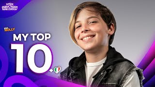 Junior Eurovision 2025 | My Top 10 - NEW: 🇮🇹