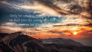 BEST Moses Quotes - Volume 1