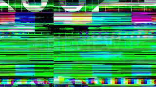 Colorful TV Static Glitch Overlay