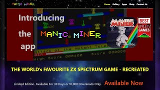the Manic Miner app for Apple TV (also runs on iPhone / iPad)