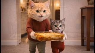 Orange Cat Scully Cooks Valentine’s Dinner for Claire (With Edgar’s “Help”)🧡